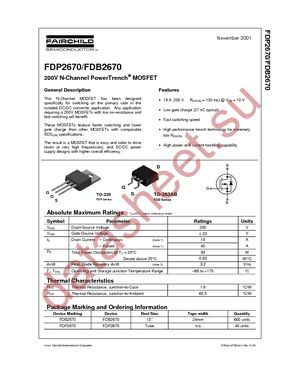 FDP2670 datasheet  